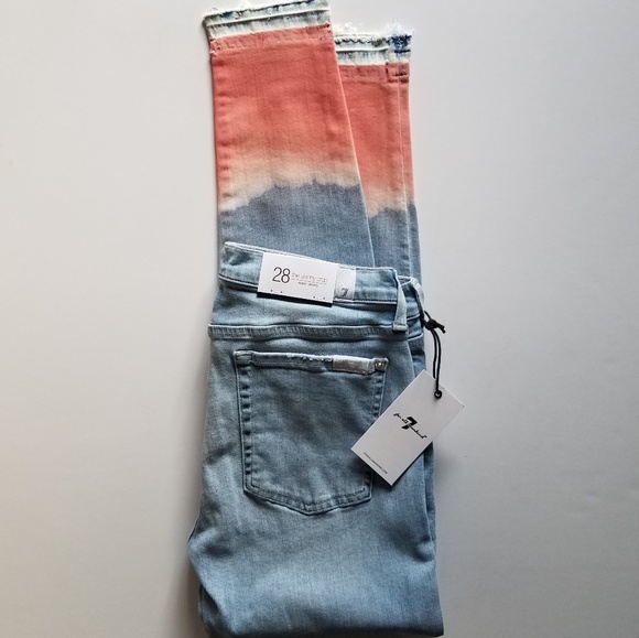 7 for All Mankind Coral Skinny Jeans - Picture 2 of 8